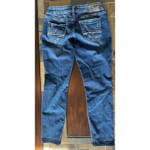 Silver Jeans Women’s Sam‎ Destroyed Skinny Size 25X27 - Picture 3 of 6